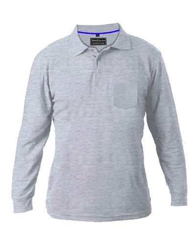 חולצת פולו ש.ארוך + כיס